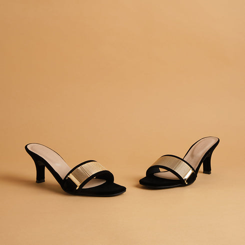 Alessia Embellished Kitten Heels