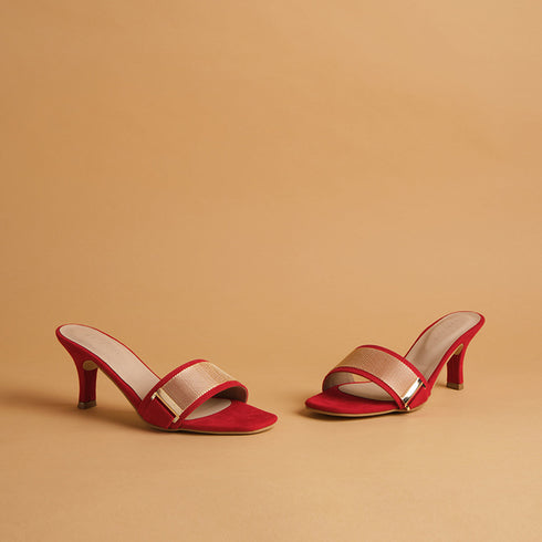 Alessia Embellished Kitten Heels