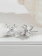 925 Sterling Silver Cubic Zirconia Floret Studds Earrings
