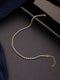 925 Sterling Rhodium Plated Designer Italian Finish wraparound Adjustable Bracelet