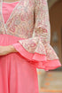 Women Pink Anarkali Printed Kurta Set