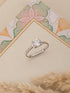 925 Sterling Silver AD Studded Engagement Minimal Adjustable Finger Ring