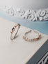 925 Sterling Silver Sparkling Stars CZ Studded Adustable Pair of Toe Rings