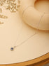 925 Sterling Silver Rhodium Plated Minimal Evil Eye Locket Pendant Necklace & Chain