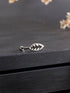 925 Sterling Silver Oxidised Leafy Nose Pin Studs For Women