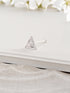 925 Sterling Silver Triangle Shaped AD Embellished Solitaire Shiny Nose Pin