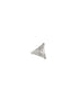 925 Sterling Silver Triangle Shaped AD Embellished Solitaire Shiny Nose Pin