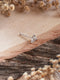 925 Sterling Silver Triangle Shaped AD Embellished Solitaire Shiny Nose Pin