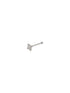 925 Sterling Silver Princess Cut AD Solitaire Single Studds Shiny Nose Pin