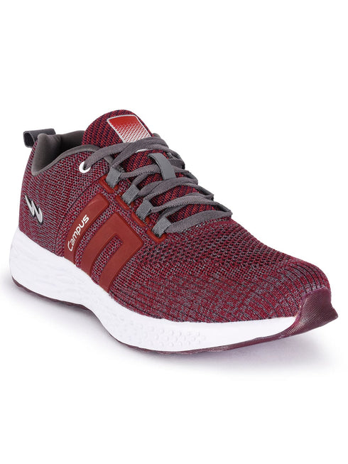 NASA Maroon Men's Running Shoes