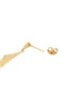 925 Sterling Silver 18kt Gold Plated CZ Triangular Drop Earring