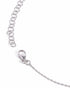 Rhodium Plated Amethyst CZ Studded Butterfly Pendant and Chain Necklace
