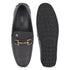 Men's Premium Leather Slip-On Loafers with Metal Buckle
