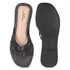 Women's Flat Slide Sandal with Criss-Cross Straps & Buckles