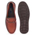 Men's Textured Leather Loafers with Cushioned EVA Comfort Sole