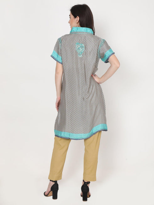 Hand embroidery Chikankari Tunic