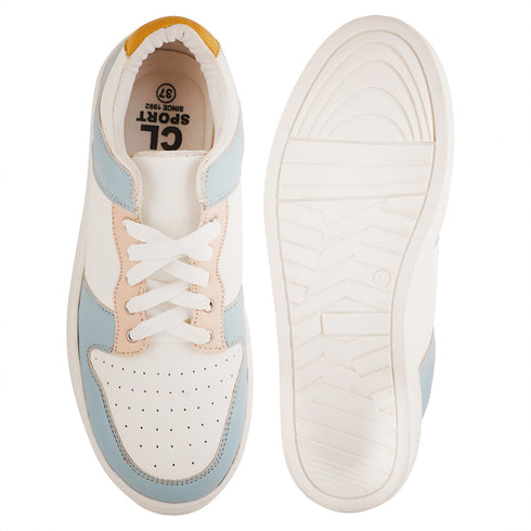Women's Colorblock Lace-Up Casual Sneakers