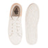 Women's White Lace-Up Casual Sneakers