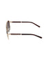 Premium Gold & Brown Toned Polarised Gradient Lens Rectangle Sunglasses for women CLSW611