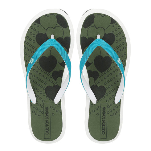 Women's Daily Wear Printed Thong Flip Flops