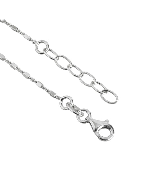 925 Sterling Silver Rhodium Plated Wraparound Bracelet