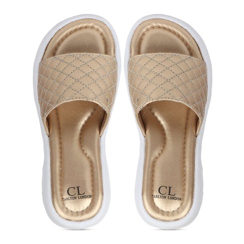 Women's Quilted Comfort Slide Sandals