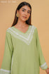 Tarini in Rayon Chikankari Medium Kurta In Pista Green