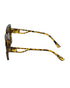 Women Tortoise Shell UV Protected Black Lens Oversized Sunglasses