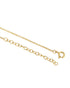 18kt Gold Plated CZ Bubble Letter R Pendant and Chain