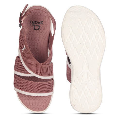 Women's Knitted Cross-Strap Sport Sandal with Buckle