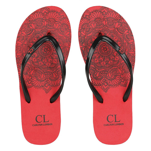 Women's Printed Thong Flip Flops