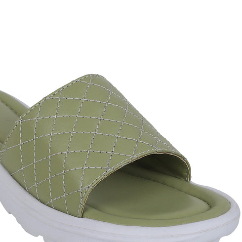 Women's Quilted Comfort Slide Sandals
