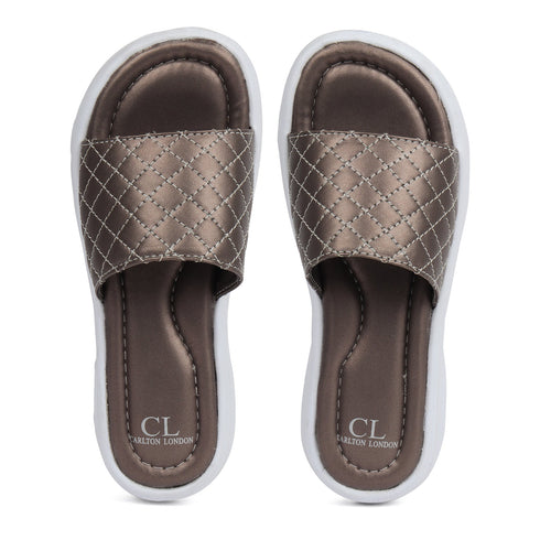 Women's Quilted Comfort Slide Sandals