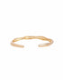 18kt Gold Plated Fluid Open Cuff Bangle