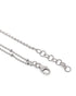 Rhodium Plated Double Chain Butterfly Charm Anklet