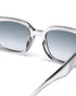 Unisex Grey Toned Grey UV Protected Lens Square Sunglasses