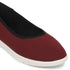 Women's Blue Striped Knit Comfort Ballet Flats
