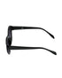 Women Black Toned UV Protected Purple Lens Cateye Sunglasses