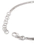 Rhodium Plated Double Chain and Metal Ball Wraparound Bracelet