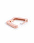 18kt Rose Gold Plated Square Mini Hoop Earring