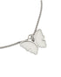 925 Sterling Silver Rhodium Plated Buttefly Charm Bracelet