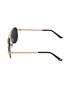 Women Gold and Black Toned Black Polarised Lens Aviator Sunglasses