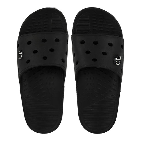 Men Perforated Comfort Solid Slider