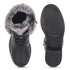 Women's Cozy Hiker Style Ankle Boot with Faux Fur Collar