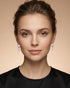 925 Sterling Silver Rhodium Plated Dangling Heart Enamel Hoop Earring