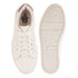 Women's White Lace-Up Casual Sneakers