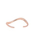 18kt Rose Gold Plated Contemporary Fluid Open Cuff Bracelet
