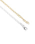 925 Sterling Silver 18kt Gold Plated Rhodium Embalished Anklet