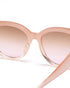 Women Nude Toned Pink UV Protected Lens Cat Eye Sunglasses