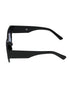 Women Black Toned UV Protected Purple Gradient Lens Cateye Sunglasses
